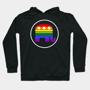 Rainbow Republican Elephant Hoodie